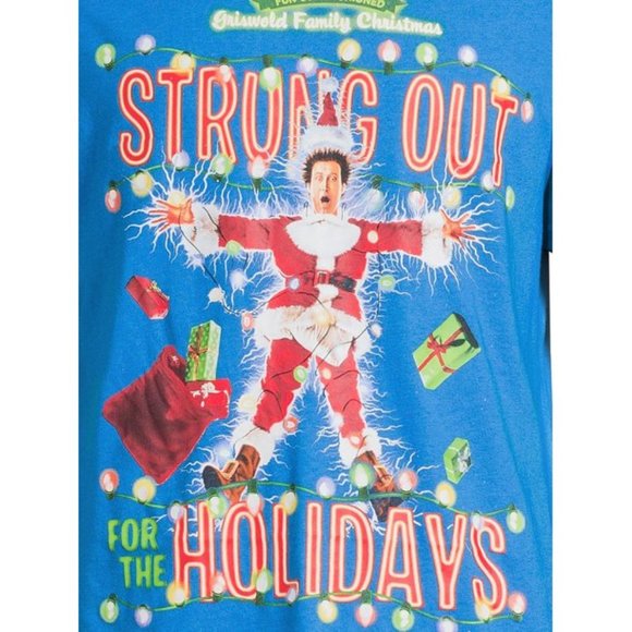 Christmas Vacation Men’s Graphic T-Shirt and Pants Sleepwear Set, 2-Piece - Picture 4 of 4